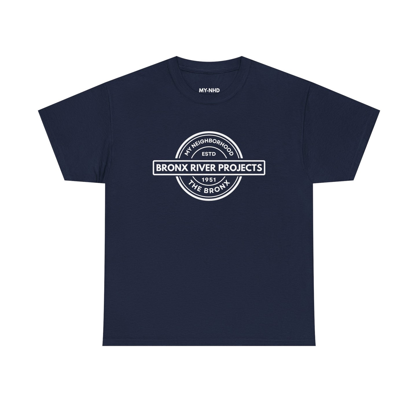 Bronx River Projects- The Bronx - Unisex Cotton Tee | The Bronx, NYC, New York City, MY-NHD, My Neighborhood, T-Shirt