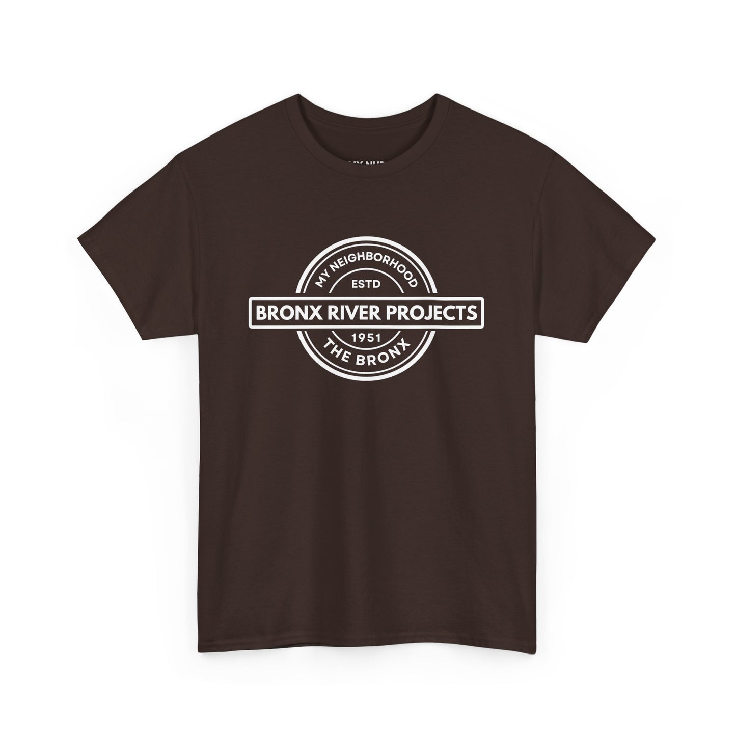 Bronx River Projects- The Bronx - Unisex Cotton Tee | The Bronx, NYC, New York City, MY-NHD, My Neighborhood, T-Shirt