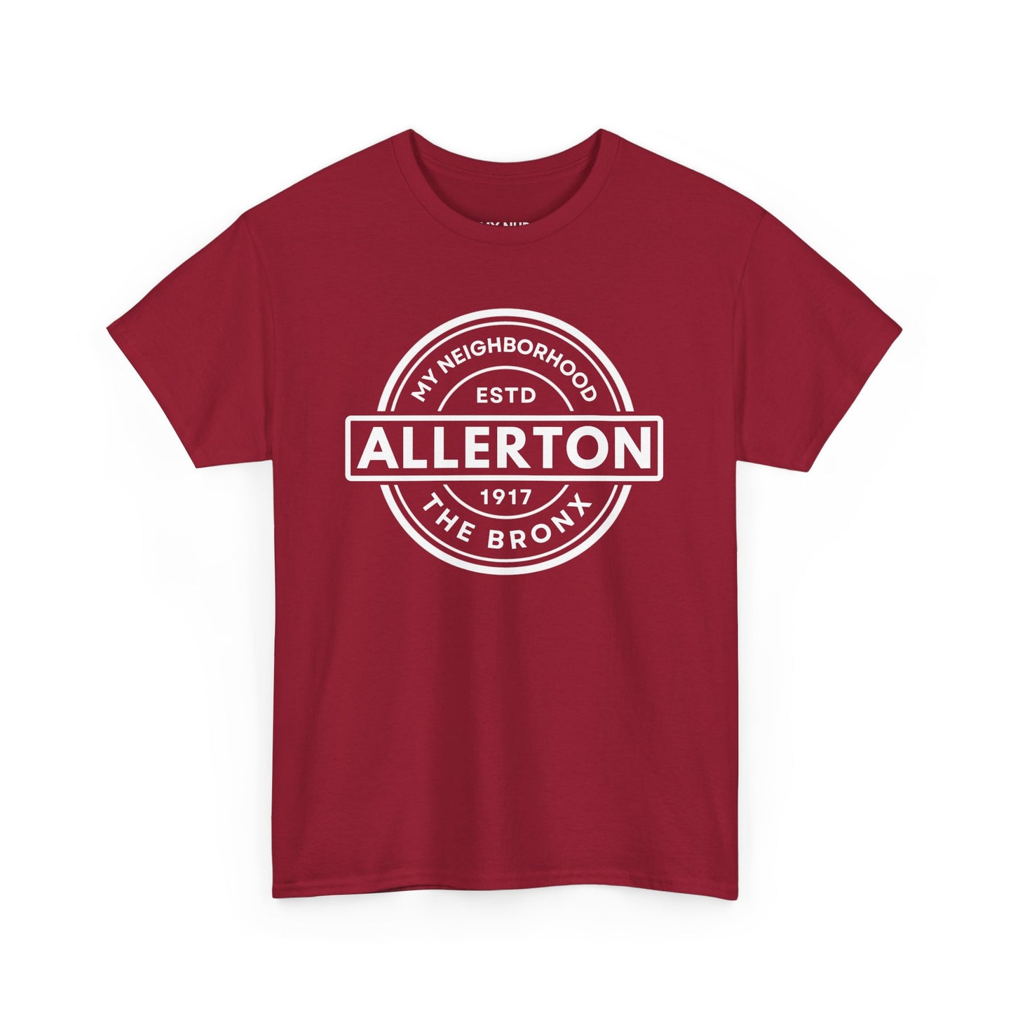 Allerton - The Bronx - Unisex Cotton Tee | The Bronx, NYC, New York City, MY-NHD, My Neighborhood, T-Shirt