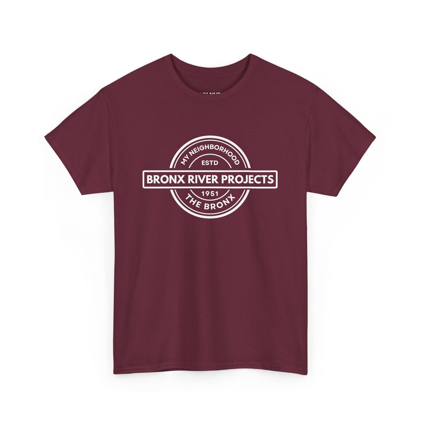 Bronx River Projects- The Bronx - Unisex Cotton Tee | The Bronx, NYC, New York City, MY-NHD, My Neighborhood, T-Shirt