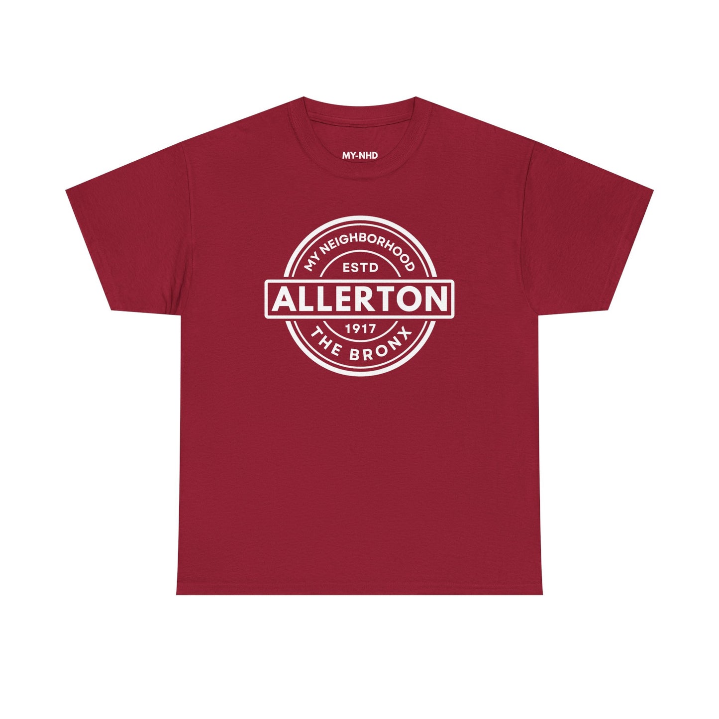 Allerton - The Bronx - Unisex Cotton Tee | The Bronx, NYC, New York City, MY-NHD, My Neighborhood, T-Shirt