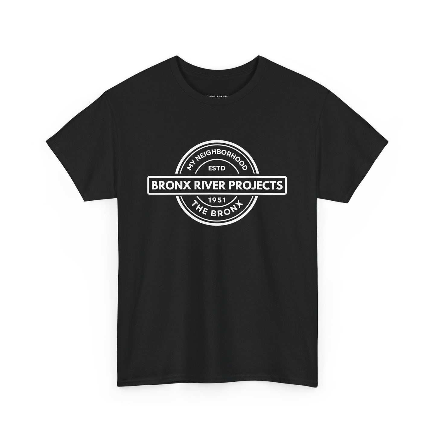 Bronx River Projects- The Bronx - Unisex Cotton Tee | The Bronx, NYC, New York City, MY-NHD, My Neighborhood, T-Shirt