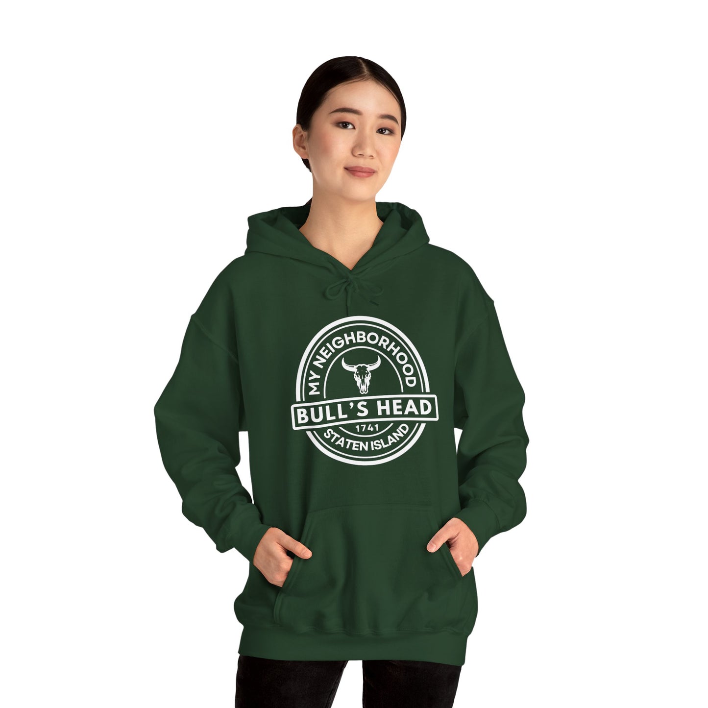 Bull's Head - Staten Island - Unisex Heavy Blend Hooded Sweatshirt