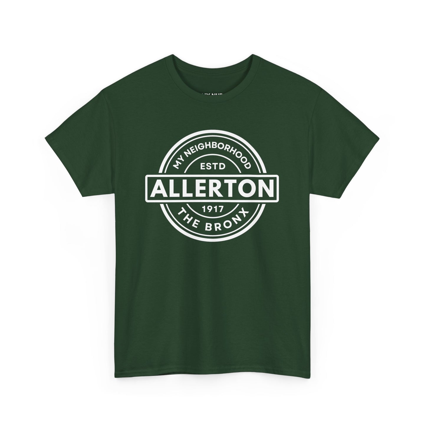 Allerton - The Bronx - Unisex Cotton Tee | The Bronx, NYC, New York City, MY-NHD, My Neighborhood, T-Shirt