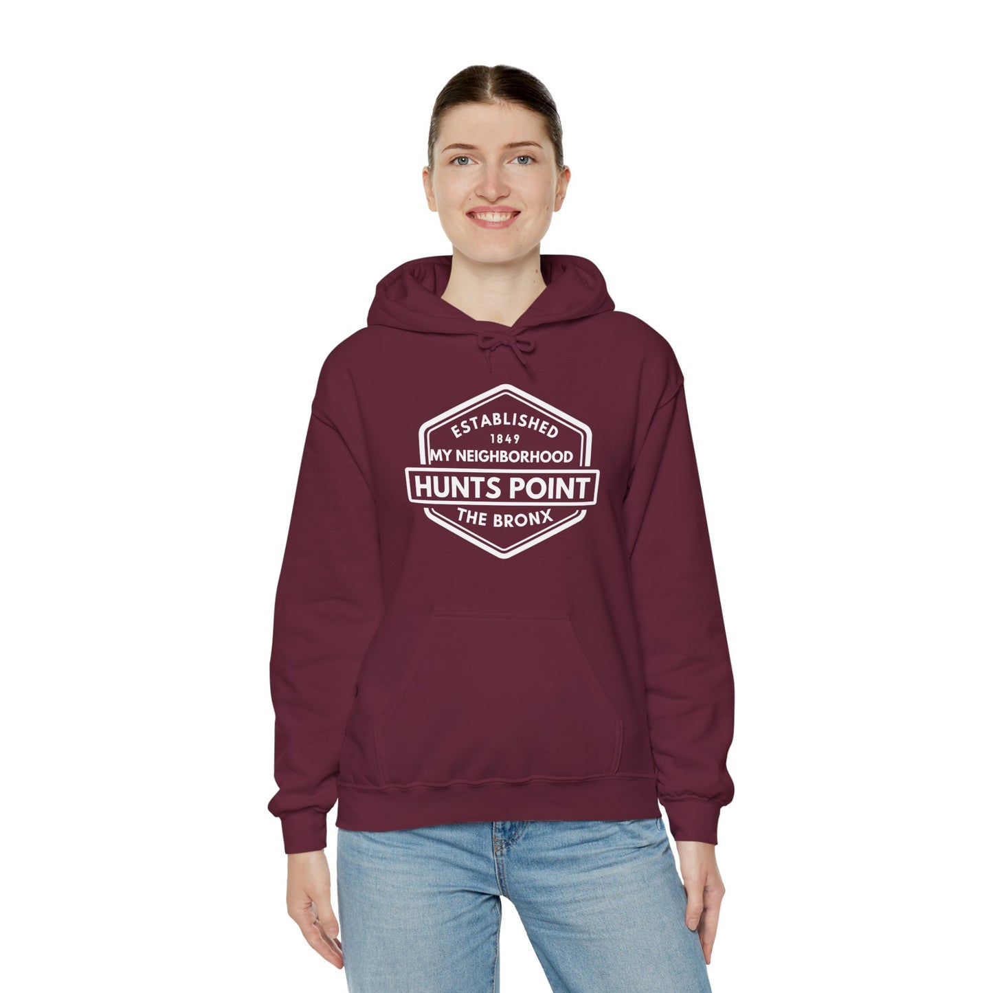 Hunts Point - The Bronx - Unisex Heavy Blend Hooded Sweatshirt