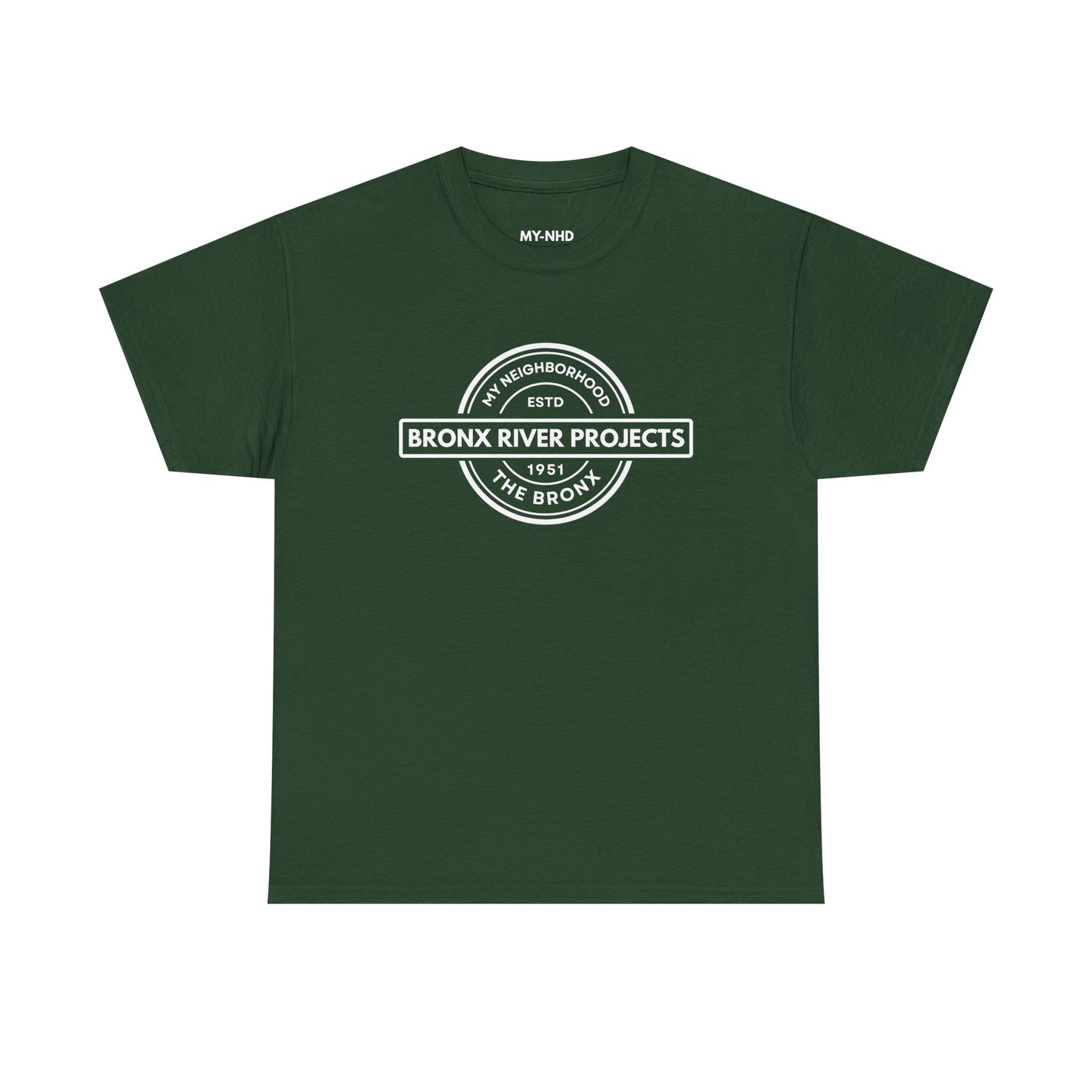 Bronx River Projects- The Bronx - Unisex Cotton Tee | The Bronx, NYC, New York City, MY-NHD, My Neighborhood, T-Shirt