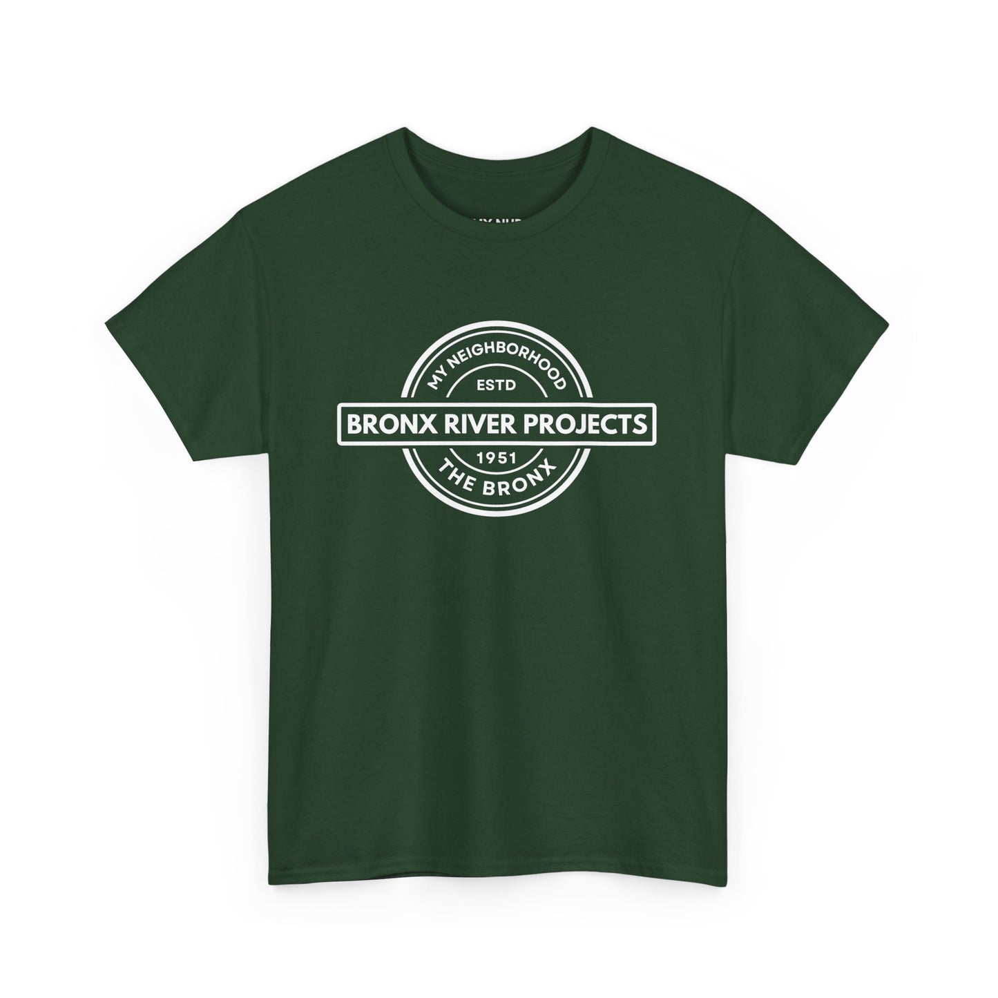 Bronx River Projects- The Bronx - Unisex Cotton Tee | The Bronx, NYC, New York City, MY-NHD, My Neighborhood, T-Shirt