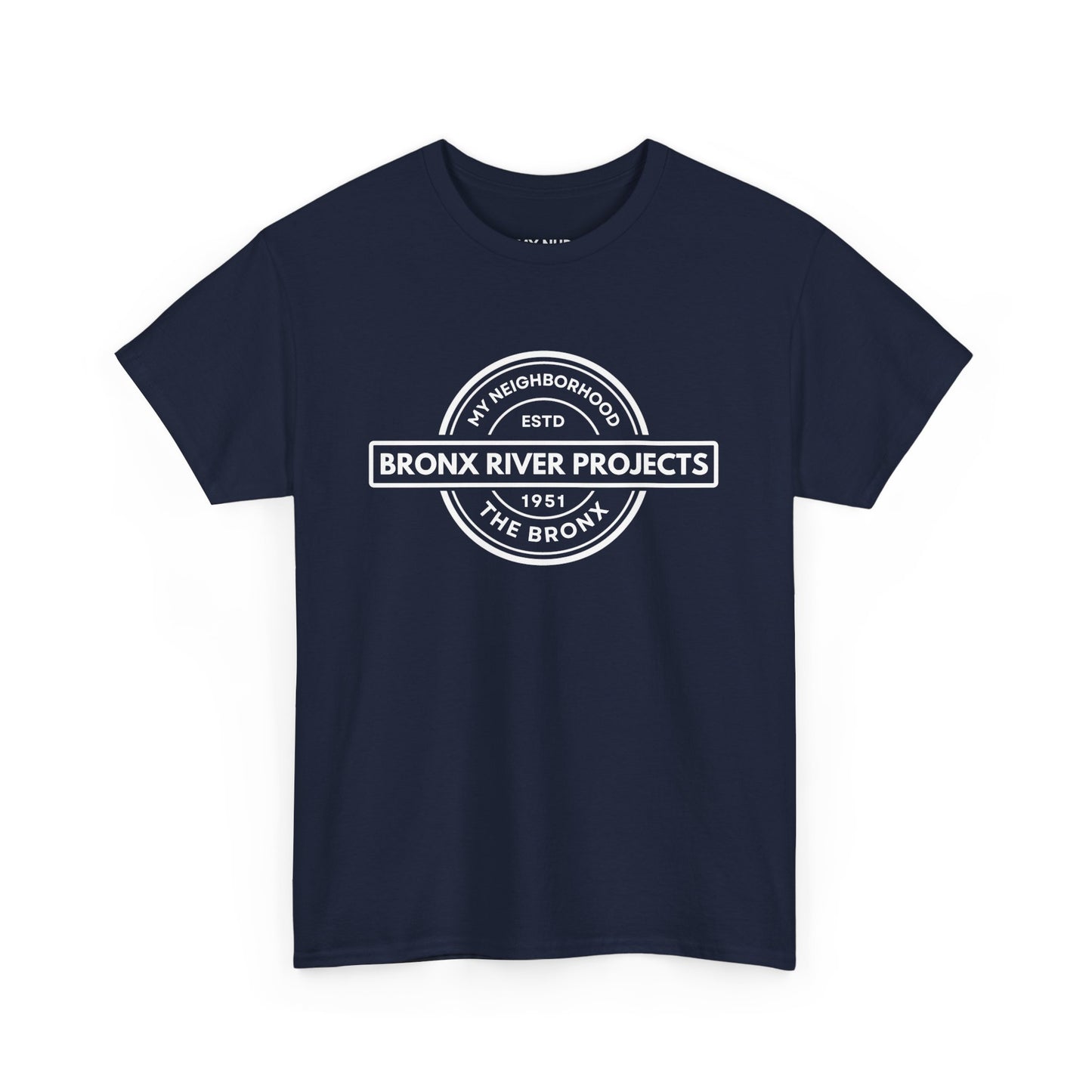Bronx River Projects- The Bronx - Unisex Cotton Tee | The Bronx, NYC, New York City, MY-NHD, My Neighborhood, T-Shirt