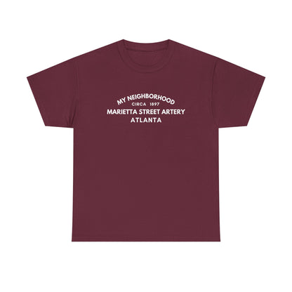 Marietta Street Artery - Atlanta - Unisex Cotton Tee