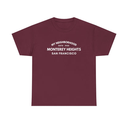 Monterey Heights - San Francisco - Unisex Cotton Tee