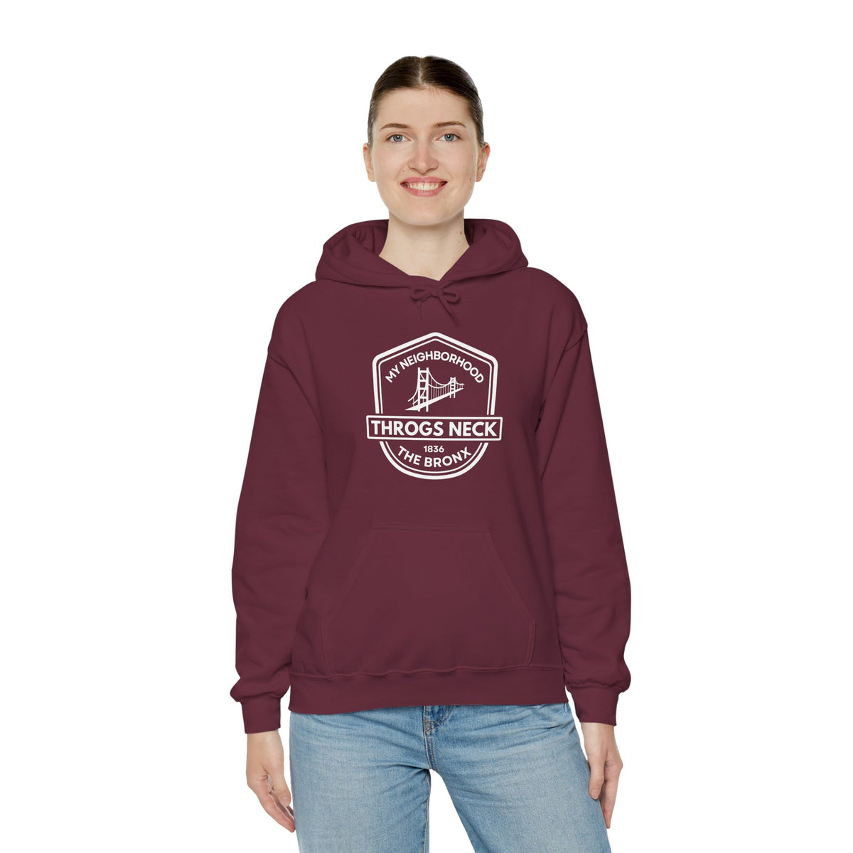 Throgs Neck - The Bronx - Unisex Heavy Blend Hooded Sweatshirt