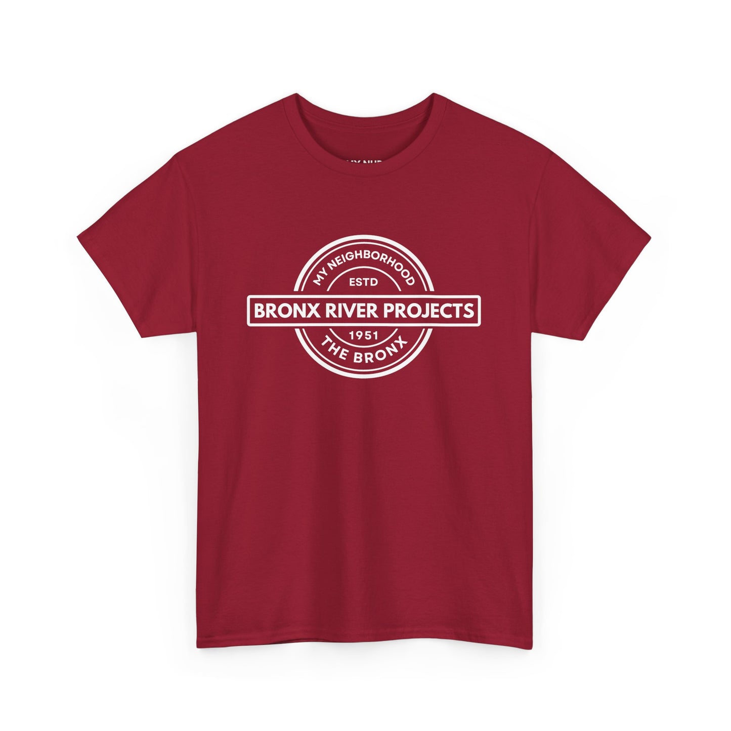 Bronx River Projects- The Bronx - Unisex Cotton Tee | The Bronx, NYC, New York City, MY-NHD, My Neighborhood, T-Shirt