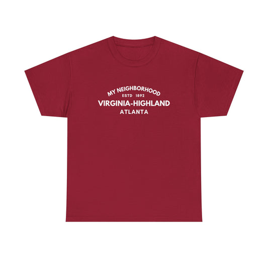 Virginia-Highland - Atlanta - Unisex Cotton Tee
