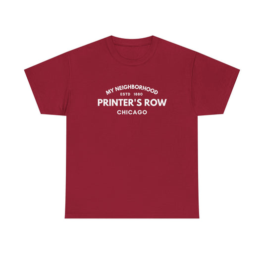 Printer's Row - Chicago - Unisex Cotton Tee