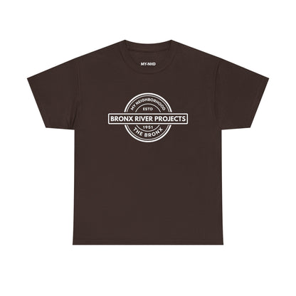 Bronx River Projects- The Bronx - Unisex Cotton Tee | The Bronx, NYC, New York City, MY-NHD, My Neighborhood, T-Shirt