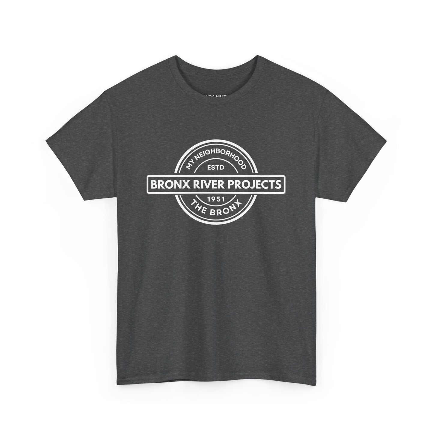 Bronx River Projects- The Bronx - Unisex Cotton Tee | The Bronx, NYC, New York City, MY-NHD, My Neighborhood, T-Shirt