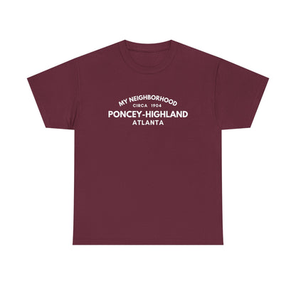Poncey-Highland - Atlanta - Unisex Cotton Tee