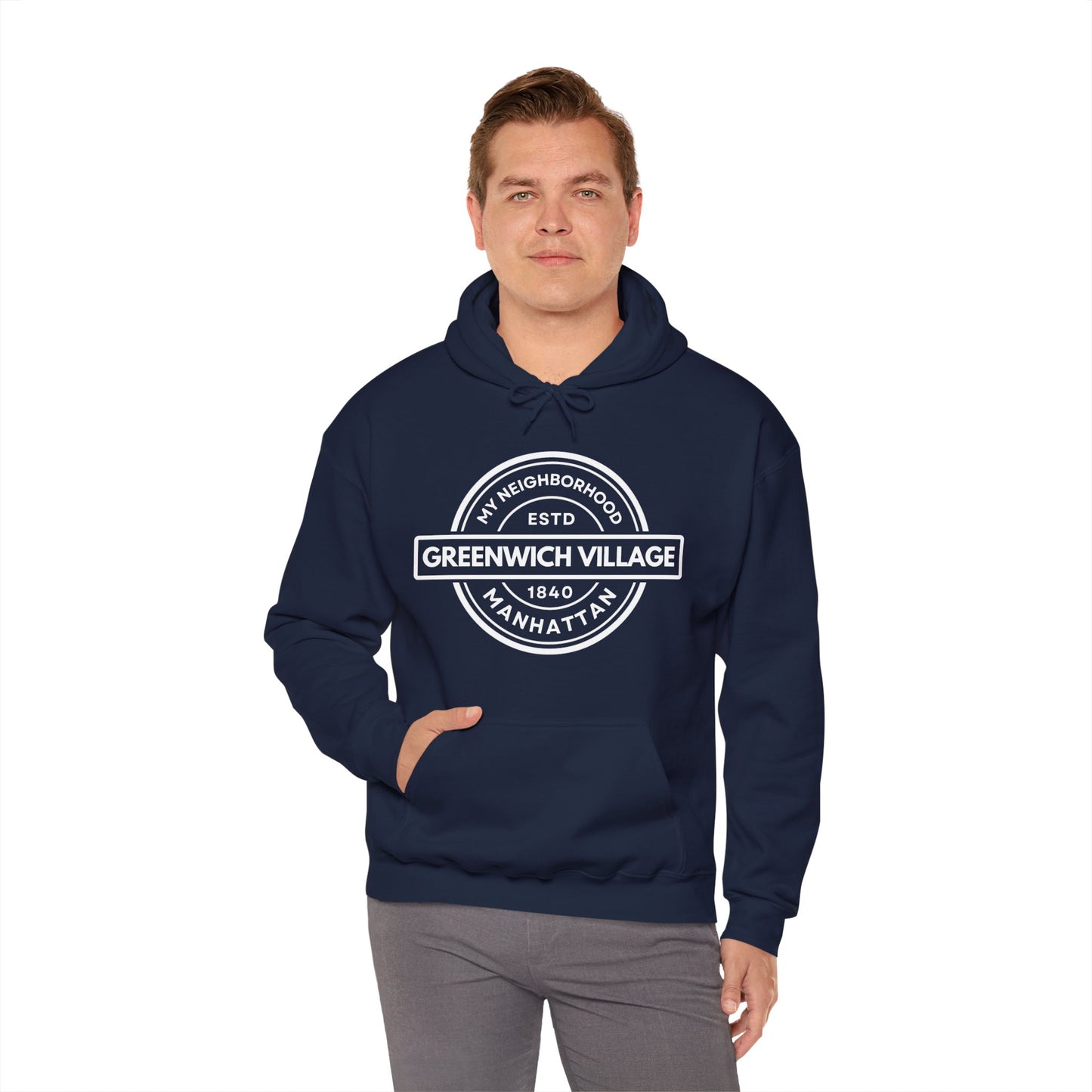 Greenwich Village - Manhattan - Unisex Heavy Blend Hooded Sweatshirt