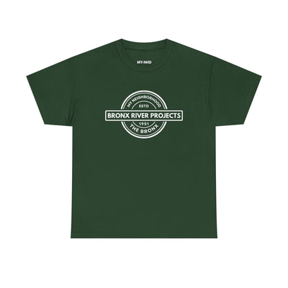 Bronx River Projects- The Bronx - Unisex Cotton Tee | The Bronx, NYC, New York City, MY-NHD, My Neighborhood, T-Shirt