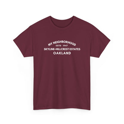 Skyline-Hillcrest Estates - Oakland - Unisex Cotton Tee