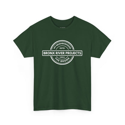 Bronx River Projects- The Bronx - Unisex Cotton Tee | The Bronx, NYC, New York City, MY-NHD, My Neighborhood, T-Shirt